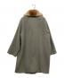 GIBIERRE DONNA (ジビエレドンナ) 襟ファー切替ダブルロングコート ベージュ サイズ:不明：5000円