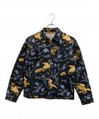 CALEEキャリー）の古着「Allover embroidery pattern jacket/刺繍ジャケット」｜ブラック