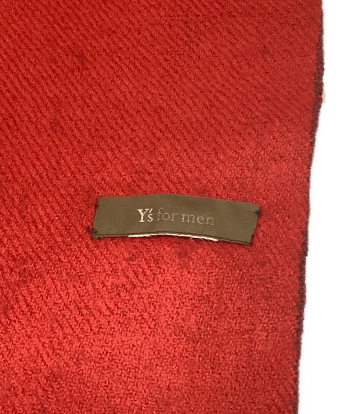 Y's for men（ワイズフォーメン）Y'S for men (ワイズフォーメン) マフラー レッド×ブラック サイズ:FREEの古着・服飾アイテム