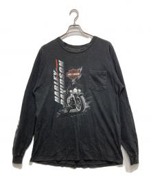 HARLEY-DAVIDSON（ハーレーダビッドソン）の古着「両面プリントカットソー」｜ブラック