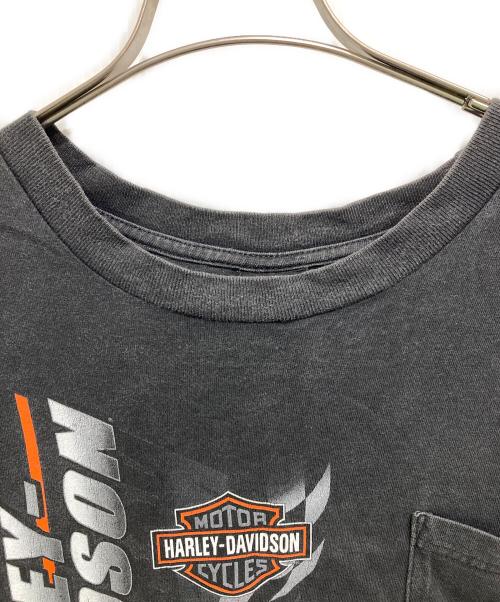 HARLEY-DAVIDSON（ハーレーダビッドソン）HARLEY-DAVIDSON (ハーレーダビッドソン) 両面プリントカットソー ブラック サイズ:XLの古着・服飾アイテム