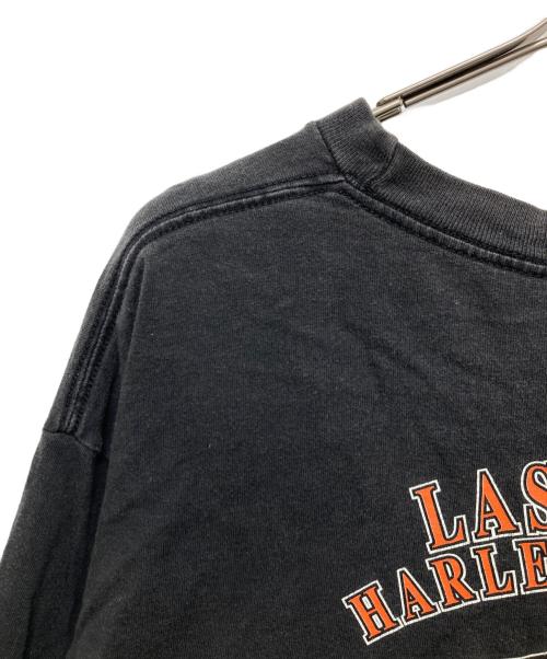 HARLEY-DAVIDSON（ハーレーダビッドソン）HARLEY-DAVIDSON (ハーレーダビッドソン) 両面プリントカットソー ブラック サイズ:XLの古着・服飾アイテム