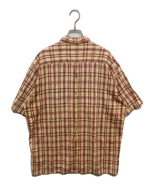 stussy（ステューシー）stussy (ステューシー) 90’s半袖チェックシャツ ネイビー サイズ:Lの古着・服飾アイテム