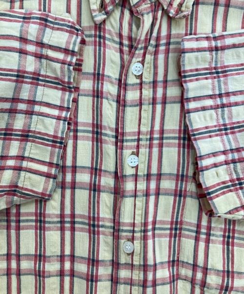 stussy（ステューシー）stussy (ステューシー) 90’s半袖チェックシャツ ネイビー サイズ:Lの古着・服飾アイテム