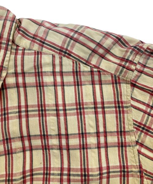 stussy（ステューシー）stussy (ステューシー) 90’s半袖チェックシャツ ネイビー サイズ:Lの古着・服飾アイテム