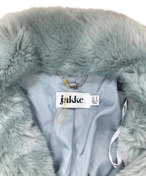 Jakke（ジャッキー）Jakke (ジャッキー) フェイクファーコート グリーン サイズ:SIZE EU38の古着・服飾アイテム