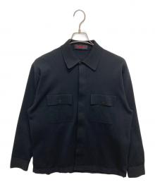 CABAN（キャバン）の古着「ニットシャツ」｜ブラック