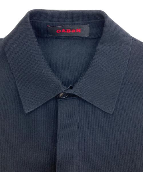 CABAN（キャバン）CABAN (キャバン) ニットシャツ ブラック サイズ:Mの古着・服飾アイテム