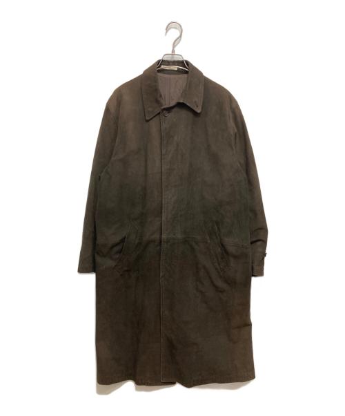KARL HELMUT（カールヘルム）Karl Helmut (カールヘルム) ヌバックレザーコート ブラウン サイズ:不明の古着・服飾アイテム