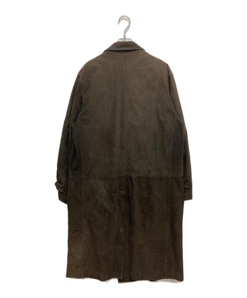 KARL HELMUT（カールヘルム）Karl Helmut (カールヘルム) ヌバックレザーコート ブラウン サイズ:不明の古着・服飾アイテム