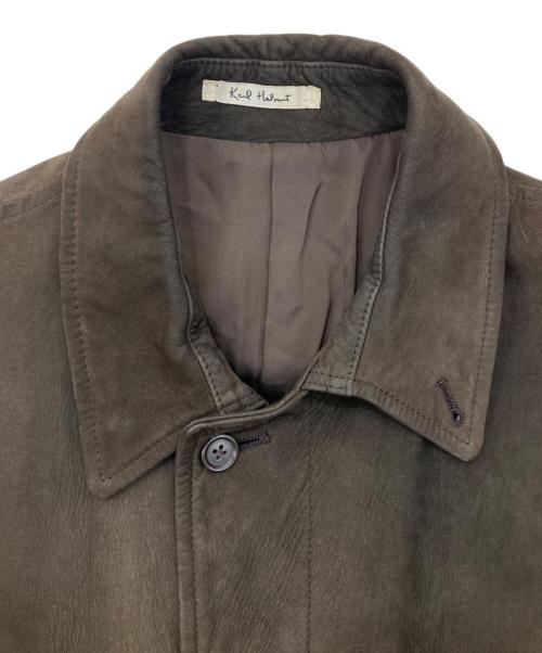 KARL HELMUT（カールヘルム）Karl Helmut (カールヘルム) ヌバックレザーコート ブラウン サイズ:不明の古着・服飾アイテム