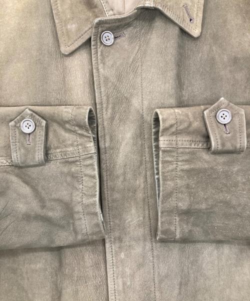 KARL HELMUT（カールヘルム）Karl Helmut (カールヘルム) ヌバックレザーコート ブラウン サイズ:不明の古着・服飾アイテム