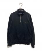 FRED PERRYフレッドペリー）の古着「ハーフジップスウェット」｜ブラック