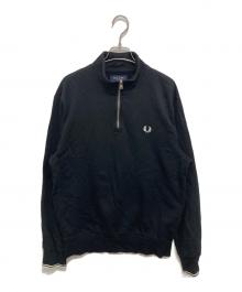 FRED PERRY（フレッドペリー）の古着「ハーフジップスウェット」｜ブラック