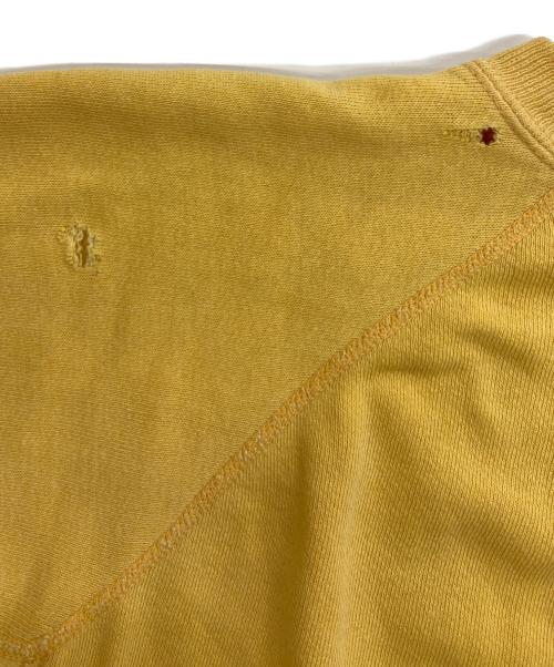 COLLEGIATE PACIFIC（カレッジパシフィック）Collegiate Pacific (カレッジパシフィック) 70’sカレッジロゴラグランスウェット イエロー サイズ:Mの古着・服飾アイテム