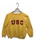 Collegiate Pacific（カレッジパシフィック）の古着「70’sカレッジロゴラグランスウェット」｜イエロー