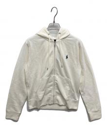 POLO RALPH LAUREN（ポロ・ラルフローレン）の古着「ジップパーカー」｜ホワイト