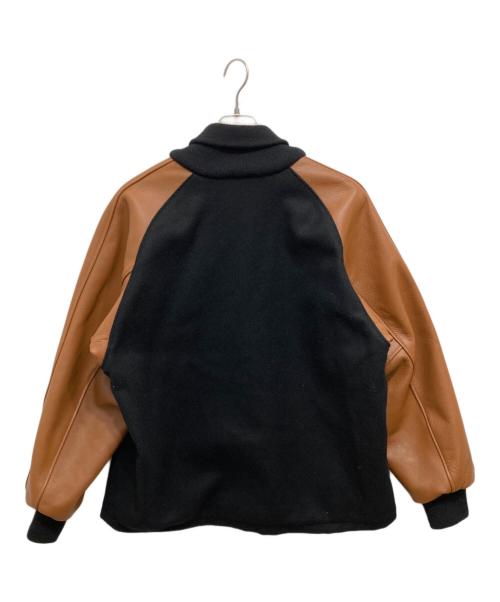skookum（スクーカム）SKOOKUM (スクーカム) AWARD JACKET ブラック×ブラウン サイズ:Lの古着・服飾アイテム