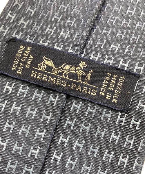 HERMES（エルメス）HERMES (エルメス) ファソネ H/シルクネクタイ ブルー サイズ:‐の古着・服飾アイテム