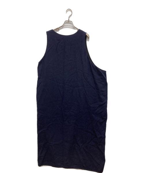 Y's（ワイズ）Y's (ワイズ) リネン混ノースリーブワンピース ネイビー サイズ:SIZE1の古着・服飾アイテム