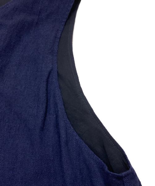 Y's（ワイズ）Y's (ワイズ) リネン混ノースリーブワンピース ネイビー サイズ:SIZE1の古着・服飾アイテム