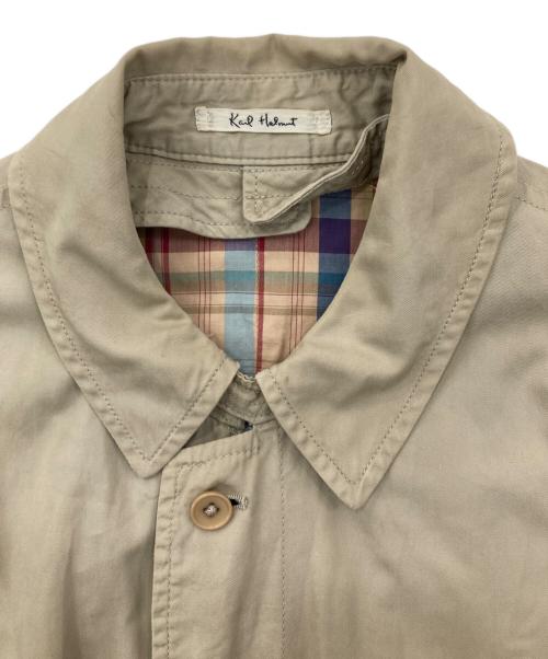 KARL HELMUT（カールヘルム）Karl Helmut (カールヘルム) ステンカラーコート ベージュ サイズ:記載なしの古着・服飾アイテム