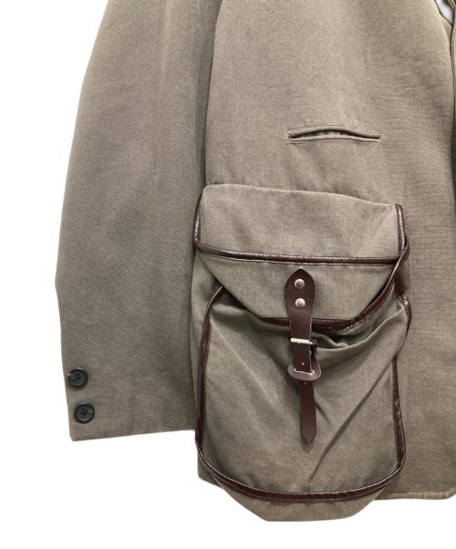 Yohji Yamamoto pour homme（ヨウジヤマモト プールオム）Yohji Yamamoto pour homme (ヨウジヤマモト プールオム) 91SS テーラードジャケット チャコールグレー×ブラウン サイズ:Mの古着・服飾アイテム