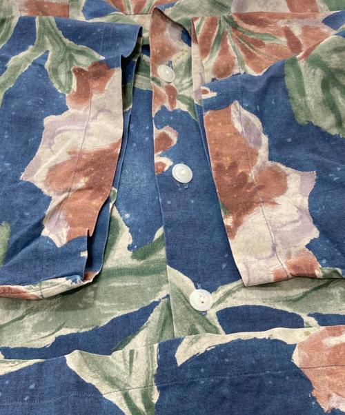 POLO RALPH LAUREN（ポロ・ラルフローレン）POLO RALPH LAUREN (ポロ・ラルフローレン) VINTAGE CAMP/総柄アロハシャツ ネイビー サイズ:Lの古着・服飾アイテム