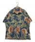 POLO RALPH LAUREN（ポロ・ラルフローレン）の古着「VINTAGE CAMP/総柄アロハシャツ」｜ネイビー