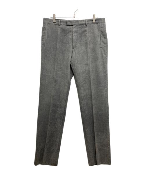 Maison Margiela（メゾンマルジェラ）Maison Margiela (メゾンマルジェラ) ウールタックパンツ グレー サイズ:SIZE52の古着・服飾アイテム