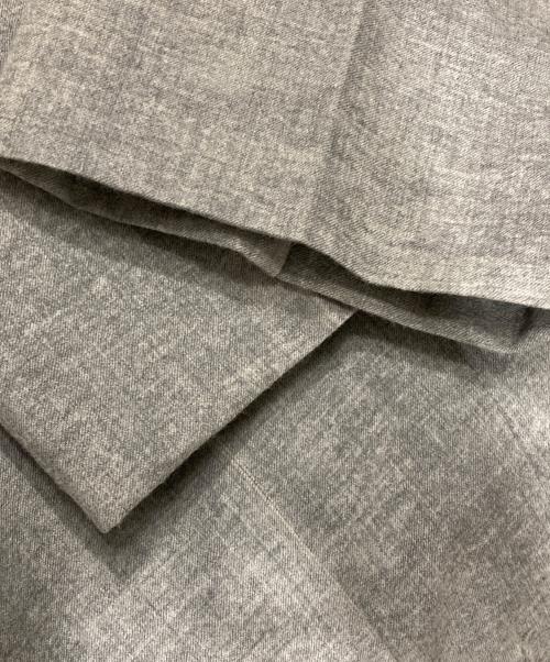 Maison Margiela（メゾンマルジェラ）Maison Margiela (メゾンマルジェラ) ウールタックパンツ グレー サイズ:SIZE52の古着・服飾アイテム