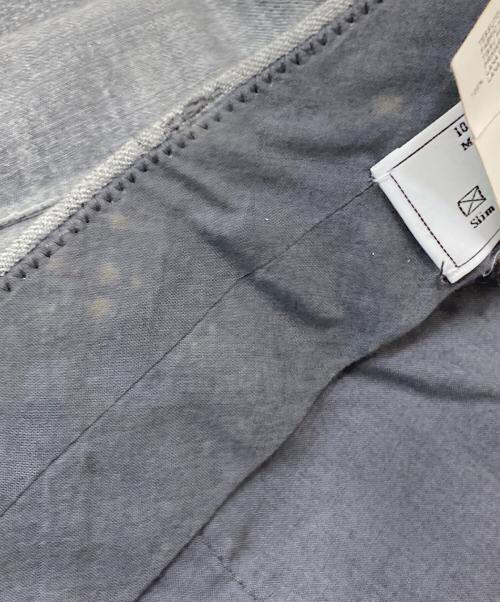 Maison Margiela（メゾンマルジェラ）Maison Margiela (メゾンマルジェラ) ウールタックパンツ グレー サイズ:SIZE52の古着・服飾アイテム