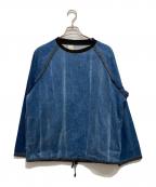 DIESEL×N.HOOLYWOODディーゼル×エヌ ハリウッド）の古着「ユーズド加工デニムカットソー」｜インディゴ