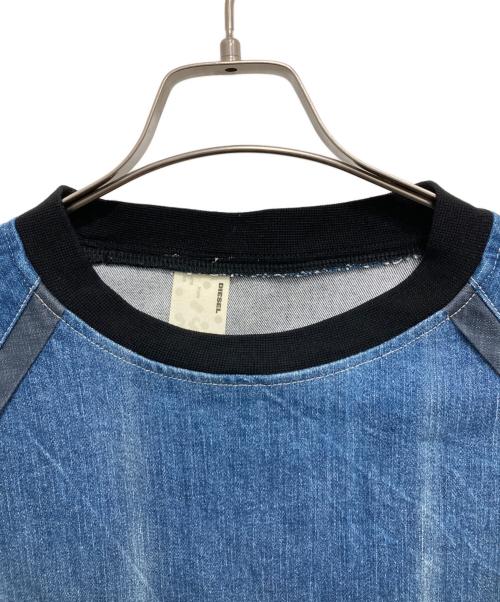 DIESEL（ディーゼル）DIESEL (ディーゼル) N.HOOLYWOOD (エヌ ハリウッド) ユーズド加工デニムカットソー インディゴ サイズ:不明の古着・服飾アイテム
