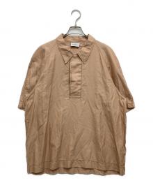 Salvatore Ferragamo（サルヴァトーレ フェラガモ）の古着「シルク混プルオーバーシャツ」｜ベージュ