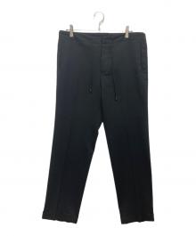 Maison Margiela 10（メゾンマルジェラ 10）の古着「ウール混イージーパンツ」｜ブラック