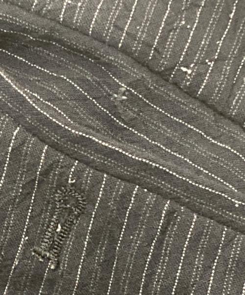 ISSEY MIYAKE MEN（イッセイミヤケメン）ISSEY MIYAKE MEN (イッセイミヤケメン) ウール混ストライプパンツ ネイビー サイズ:SIZE4の古着・服飾アイテム