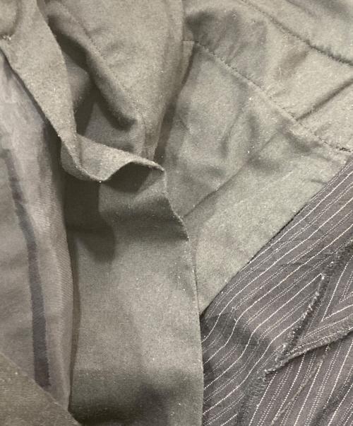 ISSEY MIYAKE MEN（イッセイミヤケメン）ISSEY MIYAKE MEN (イッセイミヤケメン) ウール混ストライプパンツ ネイビー サイズ:SIZE4の古着・服飾アイテム