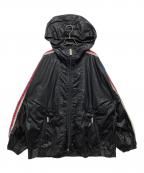 MARC JACOBSマークジェイコブス）の古着「バックロゴナイロンジップアップジャケット」｜ブラック