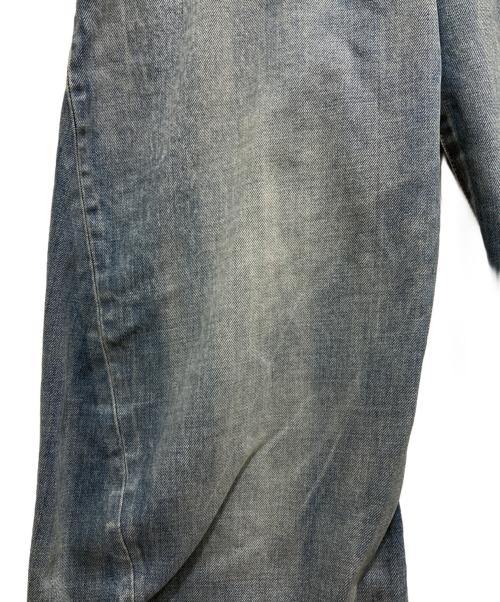 VERSACE（ヴェルサーチ）VERSACE (ヴェルサーチ) Made in Japan Baggy Twisted Denim Jeans/ユーズド加工デニムパンツ インディゴ サイズ:32の古着・服飾アイテム