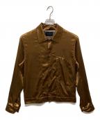 DIESEL Black Goldディーゼル ブラック ゴールド）の古着「サテンジャケット」｜ブラウン