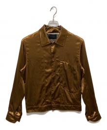 DIESEL Black Gold（ディーゼル ブラック ゴールド）の古着「サテンジャケット」｜ブラウン