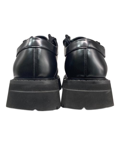 Salvatore Ferragamo（サルヴァトーレ フェラガモ）Salvatore Ferragamo (サルヴァトーレ フェラガモ) 厚底モカシンシューズ/レースアップUチップシューズ ブラック サイズ:9　1/2の古着・服飾アイテム