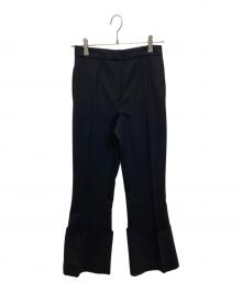ROKH（ロク）の古着「ウール混ロールアップパンツ」｜ブラック