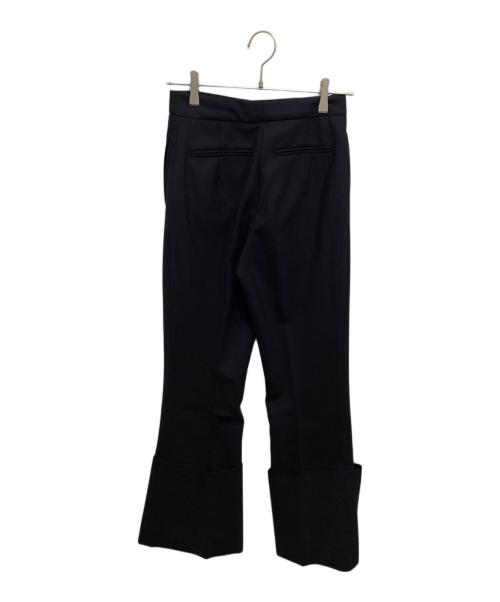 ROKH（ロク）rokh (ロク) ウール混ロールアップパンツ ブラック サイズ:42の古着・服飾アイテム