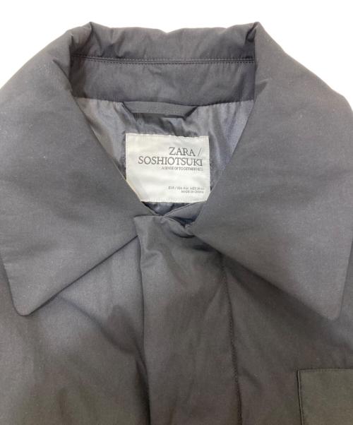 ZARA（ザラ）ZARA (ザラ) SOSHIOTSUKI (ソウシ オオツキ) Technical Padded Oversize Coat ブラック サイズ:Mの古着・服飾アイテム