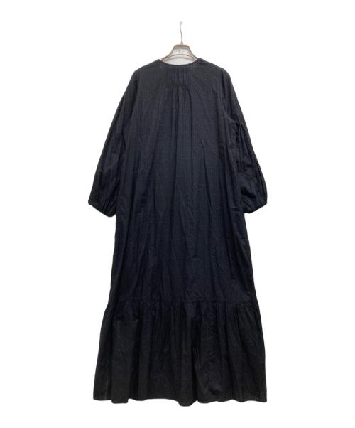 ne quittez pas（ヌキテパ）ne quittez pas (ヌキテパ) Cotton Jacquard Lace Yoke Dress/コットンジャカード レースヨークワンピース ブラック サイズ:Mの古着・服飾アイテム