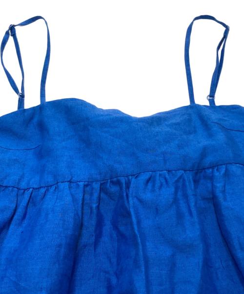 MYLAN（マイラン）MYLAN (マイラン) Back Ribbon Tiered Maxi Dress/バックリボン ティアード マキシドレス ブルー サイズ:Freeの古着・服飾アイテム