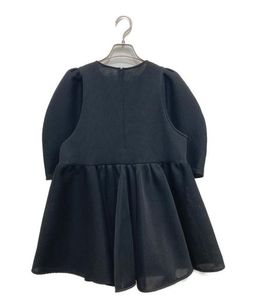 LE PHIL（ル フィル）LE PHIL (ル フィル) メッシュダンボールブラウス ブラック サイズ:FREEの古着・服飾アイテム
