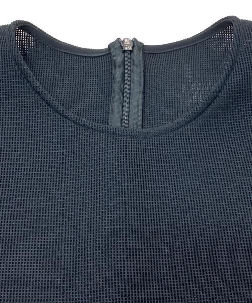 LE PHIL（ル フィル）LE PHIL (ル フィル) メッシュダンボールブラウス ブラック サイズ:FREEの古着・服飾アイテム